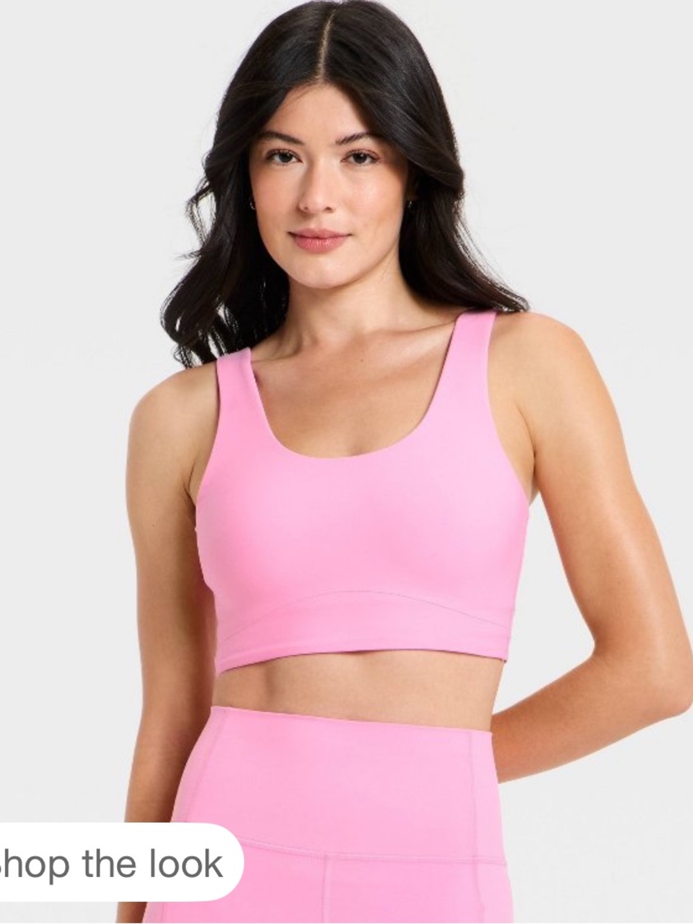 All in Motion Softline Pink Sports Bra Cropped Tank NWT Small - Picture 4 of 8